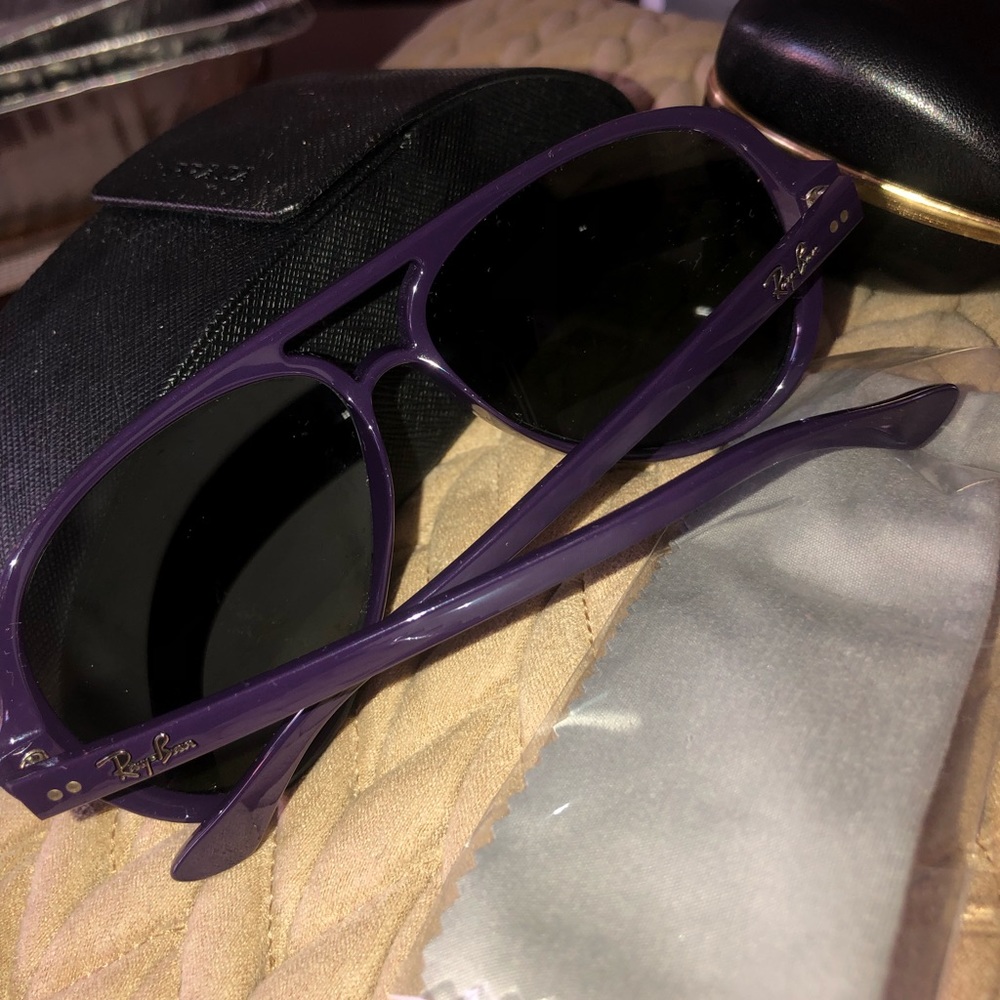 Purple Ray-Ban glasses ( worn once)